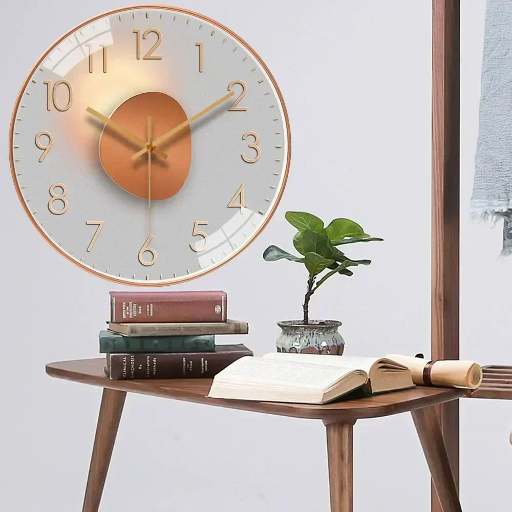 Silent Wall Clock Minimalist Quiet Timepiece for Home Interiors
