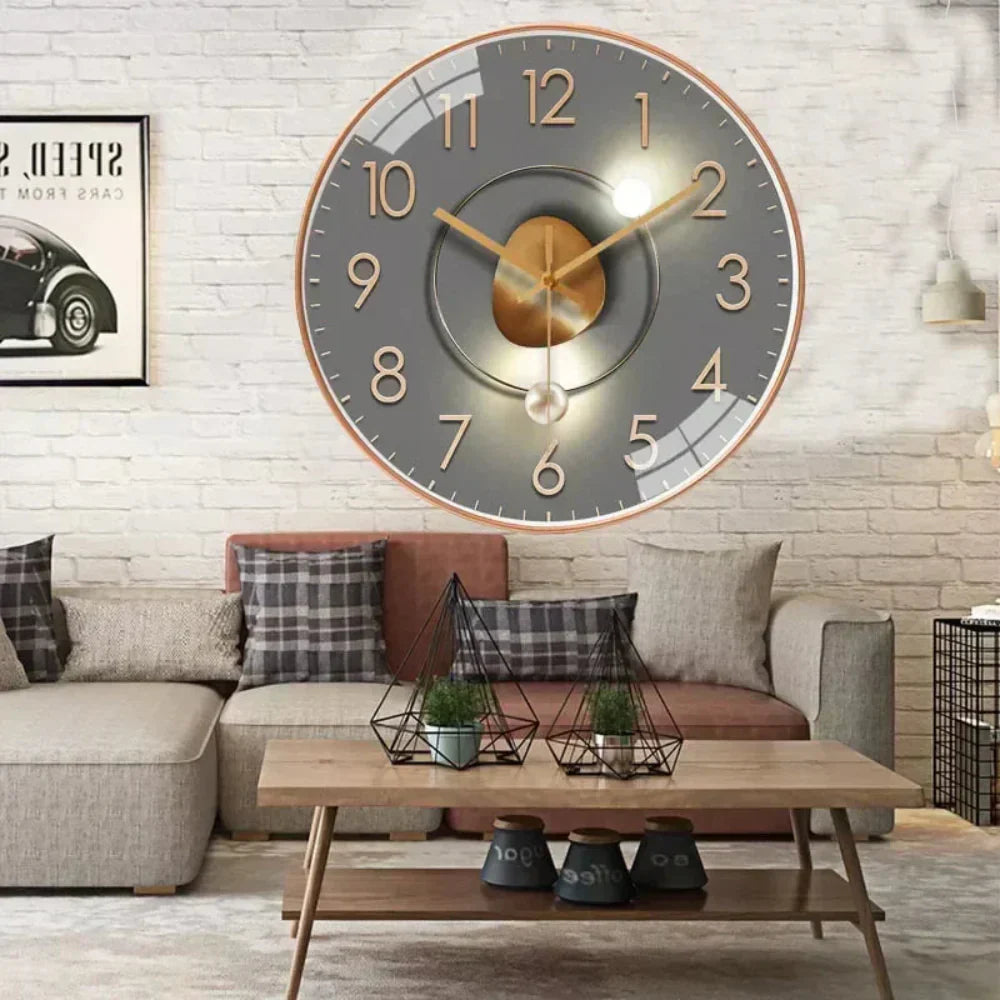 Silent Wall Clock Minimalist Quiet Timepiece for Home Interiors