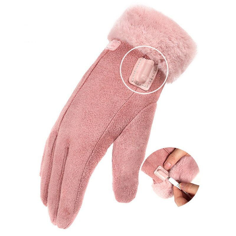 Women’s Rechargeable Heated Gloves Fast Warm-Up & All-Day Heat