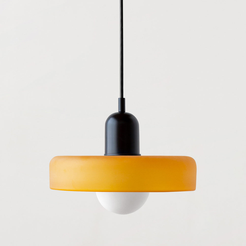 Contemporary Art Pendant Light Colored Glass Style Ceiling Lamp