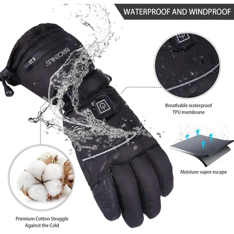 Unisex Heated Gloves Long‑Lasting Outdoor Warmth