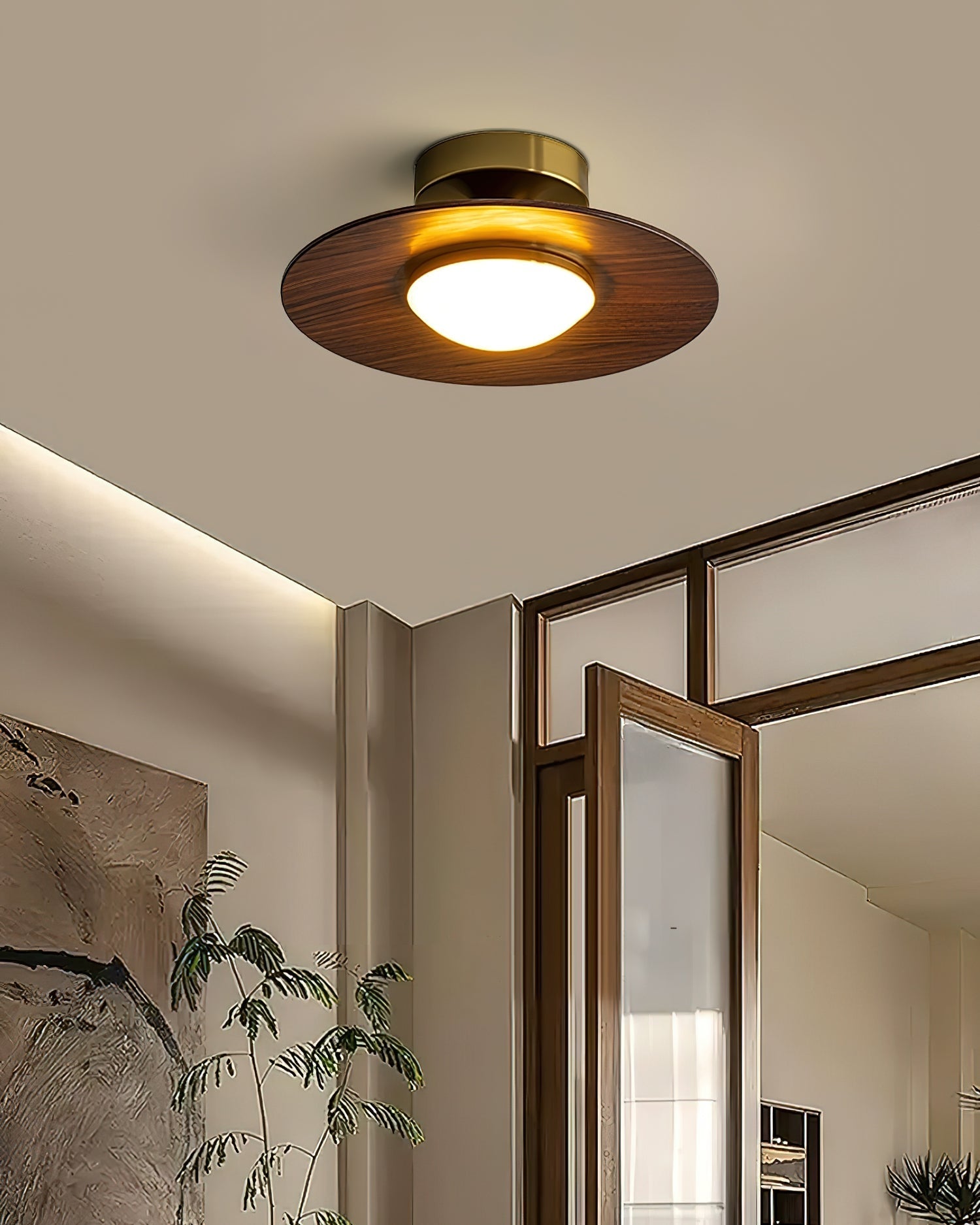 Contemporary LED Ceiling Light Compact Flush Mount Design