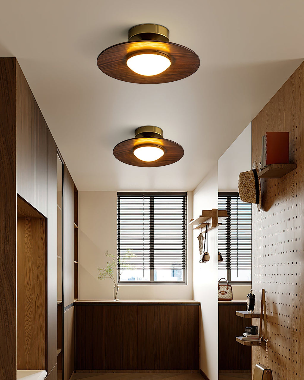 Contemporary LED Ceiling Light Compact Flush Mount Design