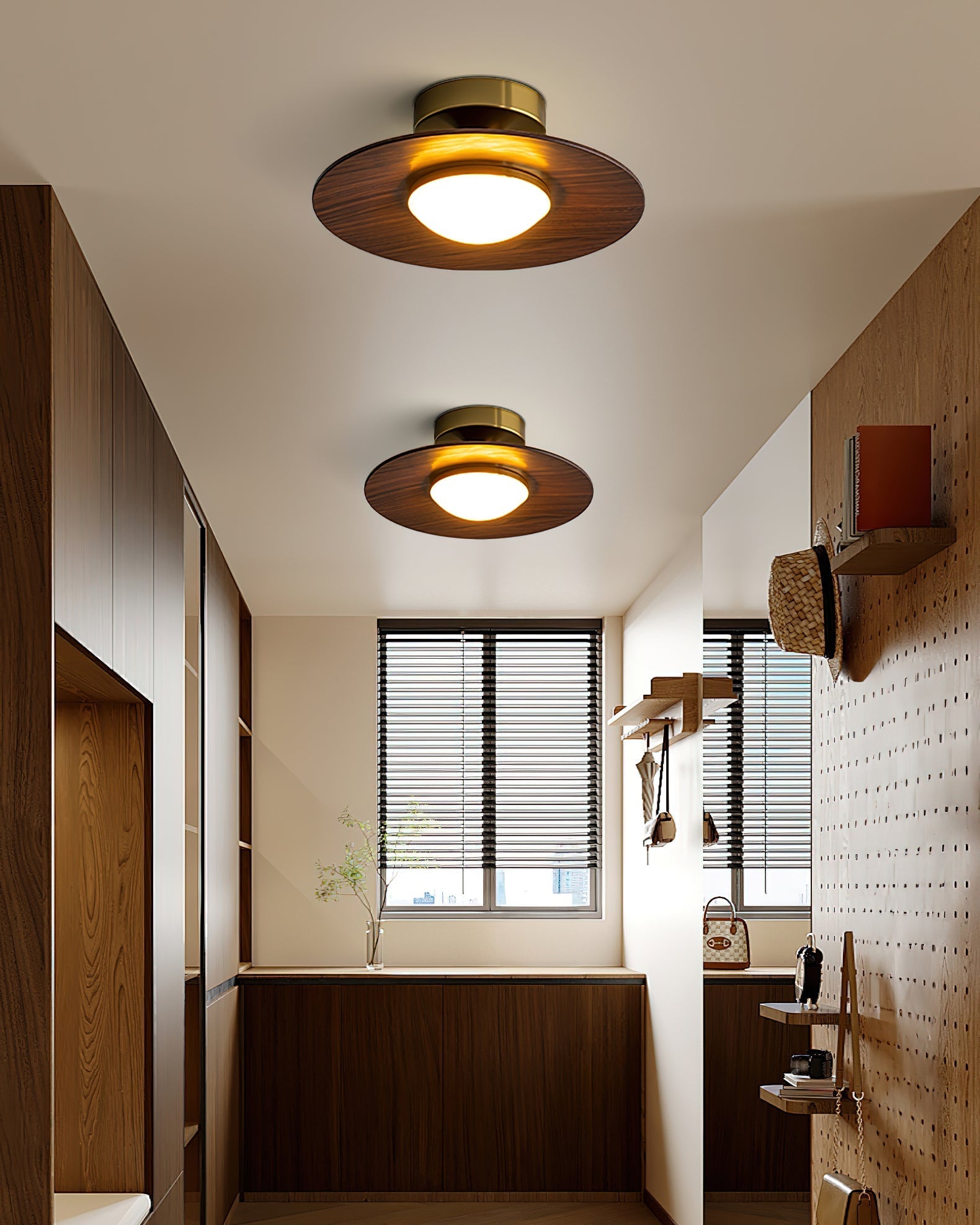 Contemporary LED Ceiling Light Compact Flush Mount Design