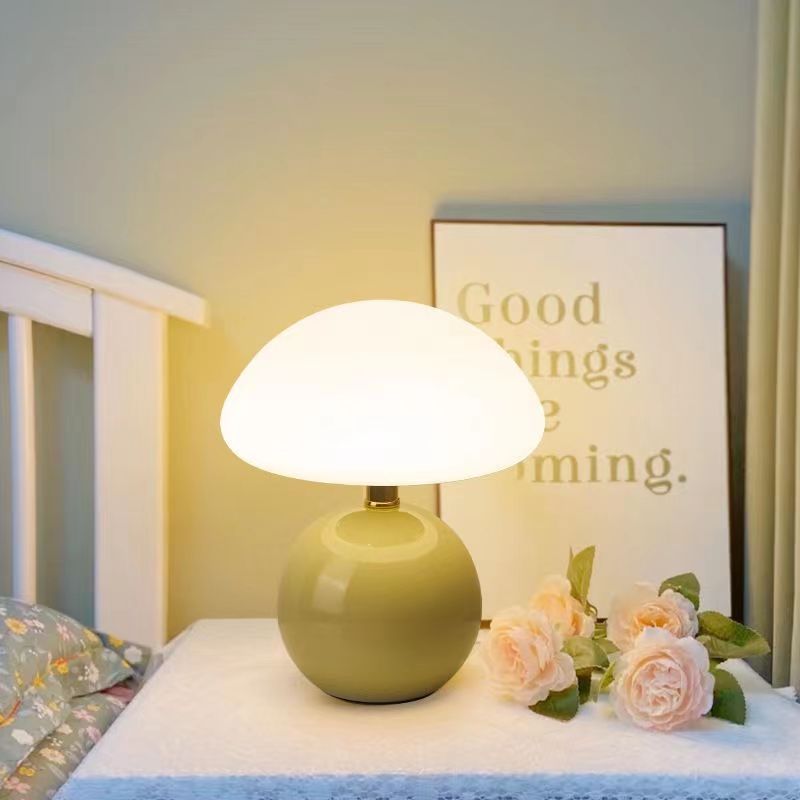 Retro Mushroom Bedside Lamp Bauhaus Inspired Table Lighting