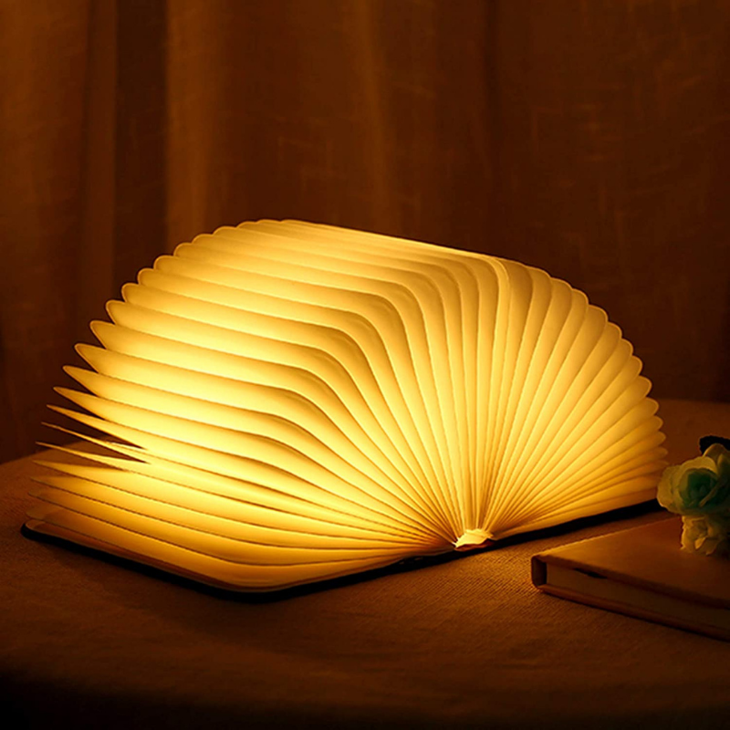 Decorative Book Shaped LED Night Light USB Rechargeable
