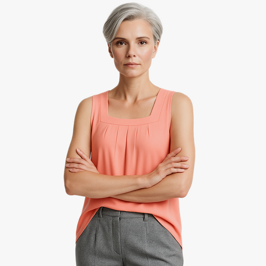 Chic Square Neck Women's Top for Everyday Wear