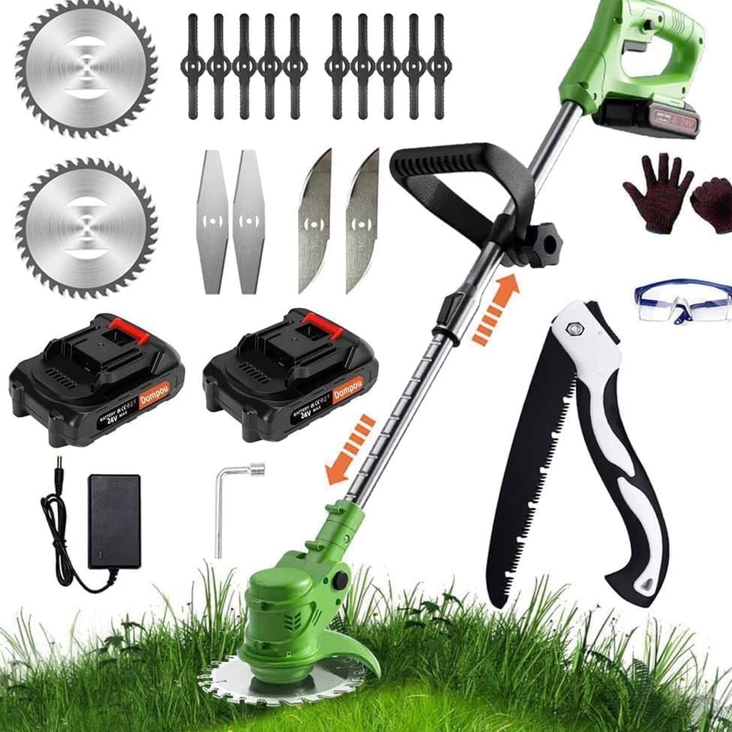Adjustable Cordless Grass Trimmer for Garden Edges