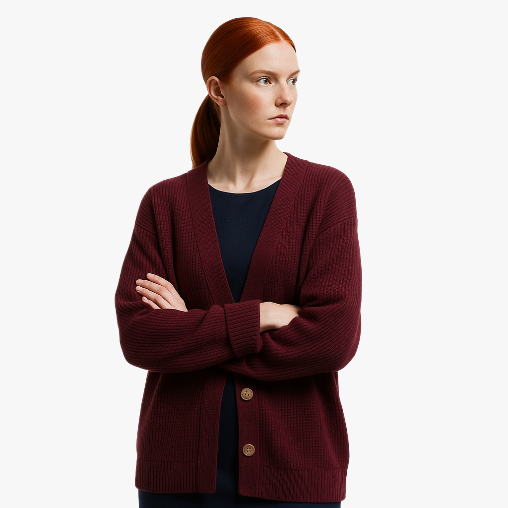Warm Knitted Women's Cardigan for Cool Days