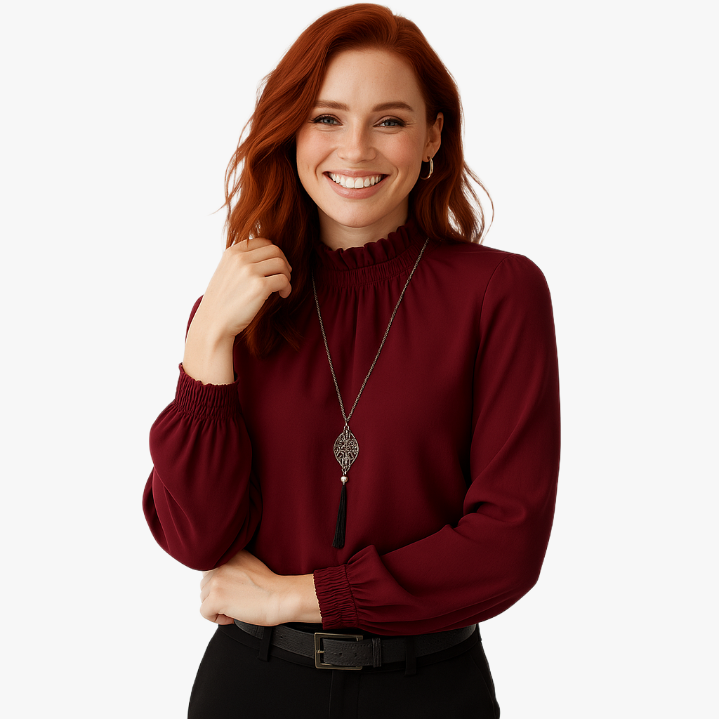 Chic Women's Sheer Blouse for Versatile Styling