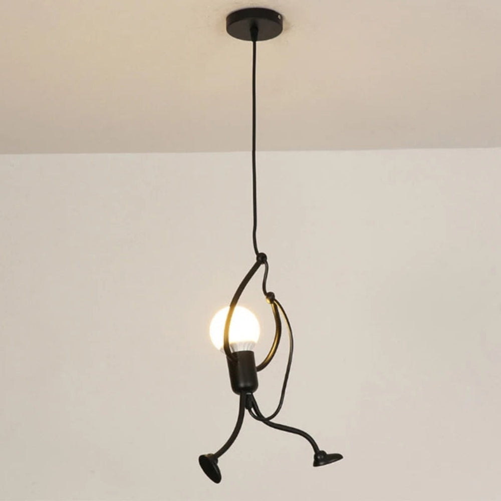 Playful Figure Pendant Light Adjustable Ceiling Suspension