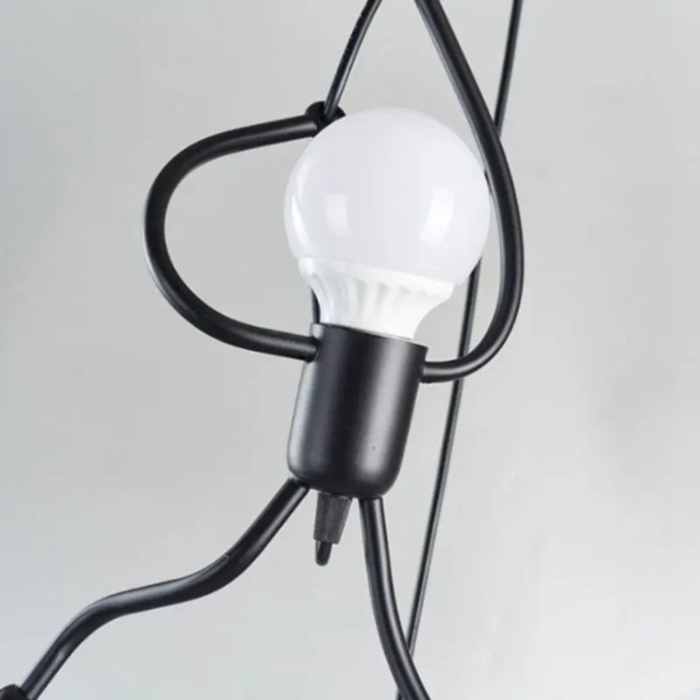 Playful Figure Pendant Light Adjustable Ceiling Suspension