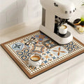 Stylish Coffee Bar Mat Absorbent Spill & Drip Catcher for Sinks