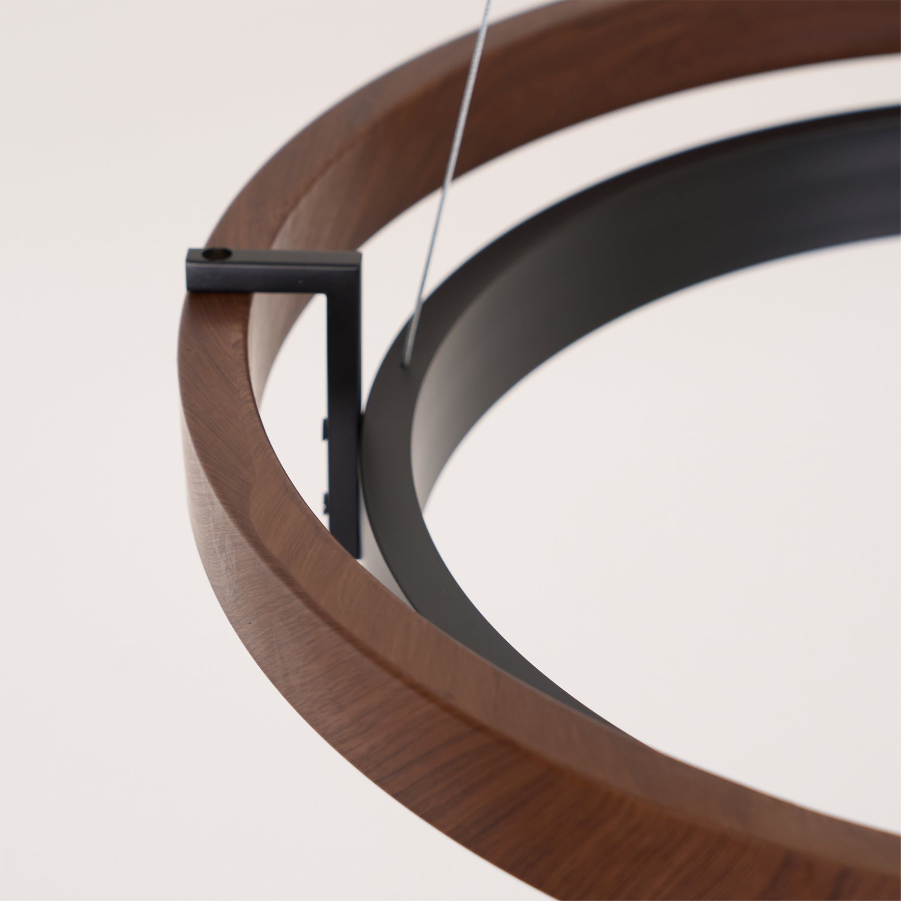 Modern Dual Ring LED Chandelier Adjustable Ceiling Light
