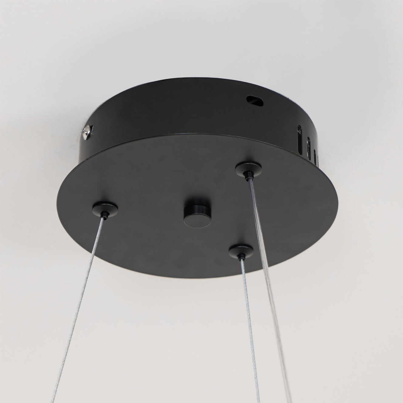 Modern Dual Ring LED Chandelier Adjustable Ceiling Light