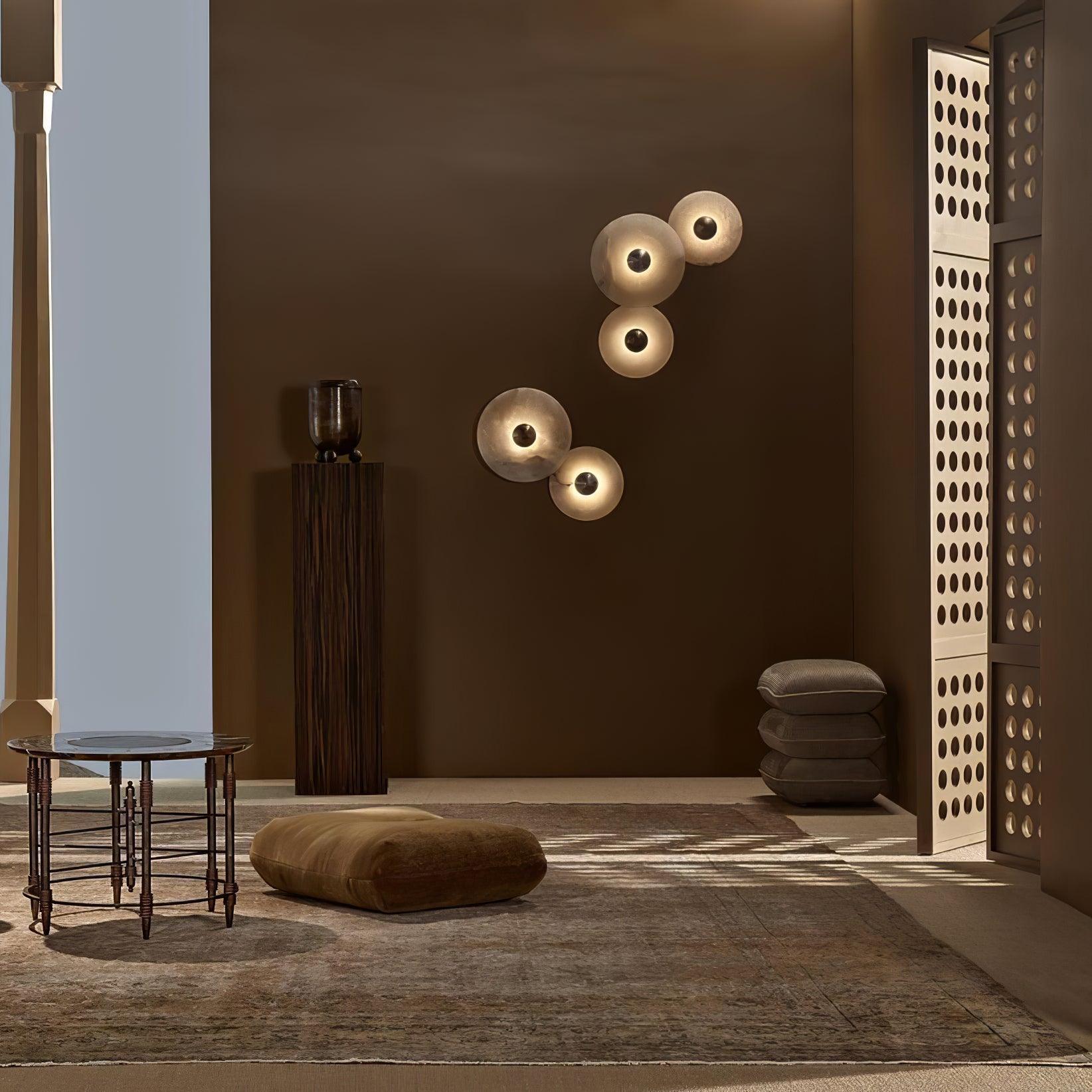 Decorative Round LED Flush Mount Wall Light Fixture
