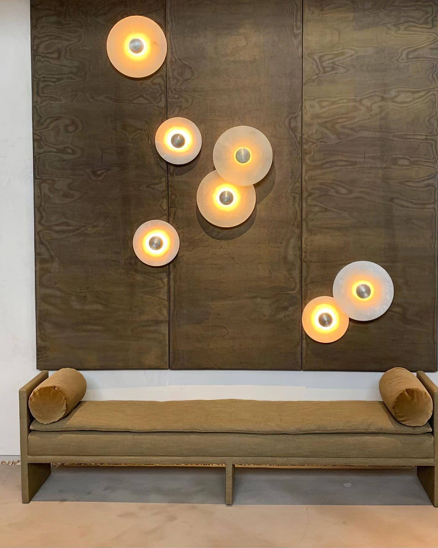 Decorative Round LED Flush Mount Wall Light Fixture