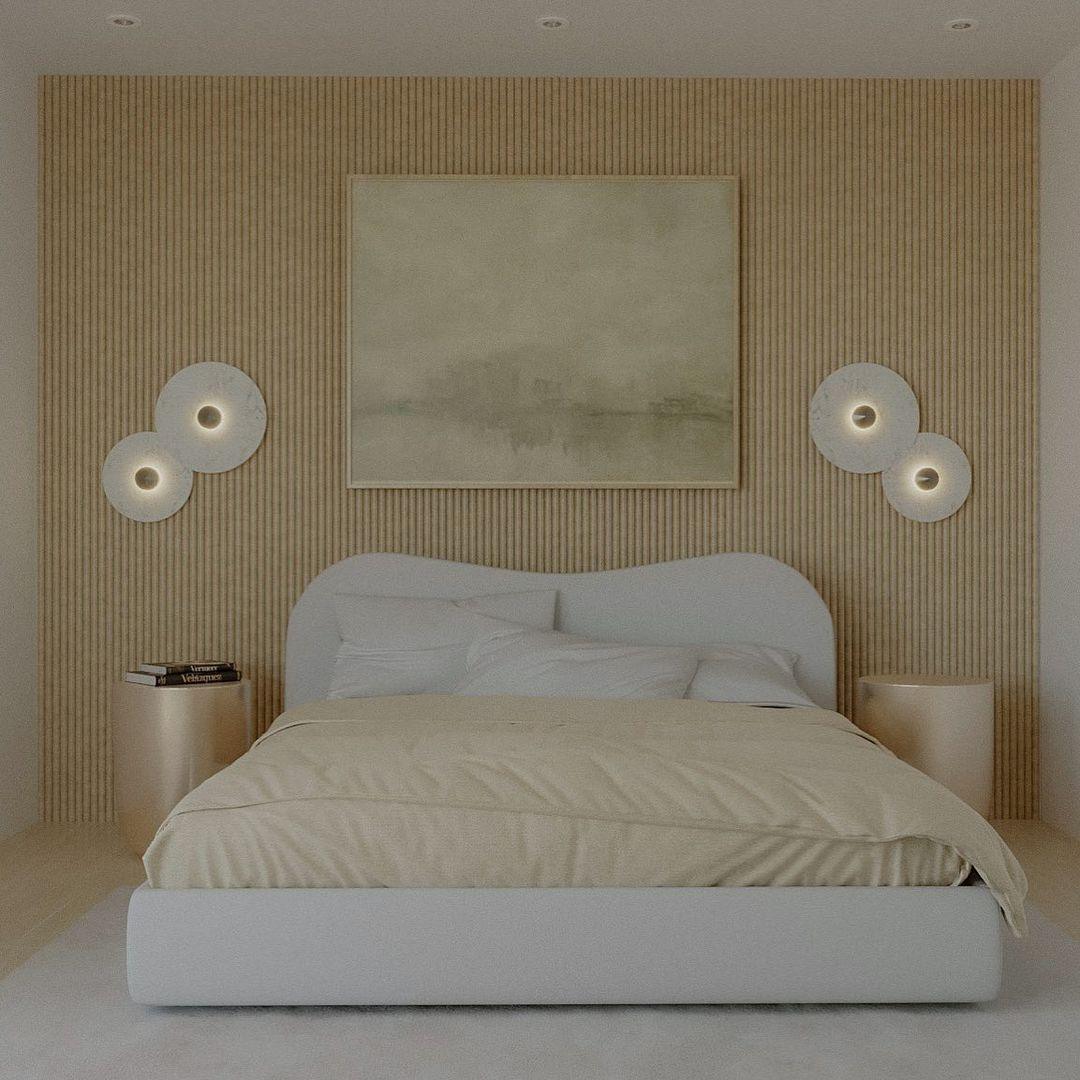 Decorative Round LED Flush Mount Wall Light Fixture