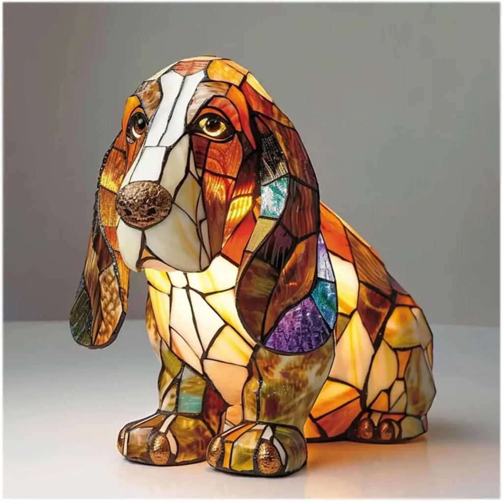 Dog Decorative Table Lamp Colorful Fantasy Ambient Light