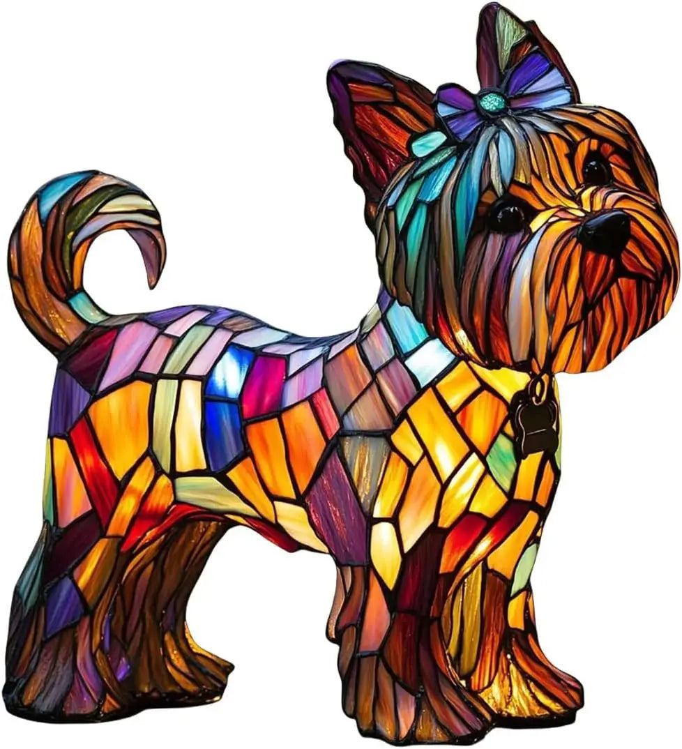 Dog Decorative Table Lamp Colorful Fantasy Ambient Light