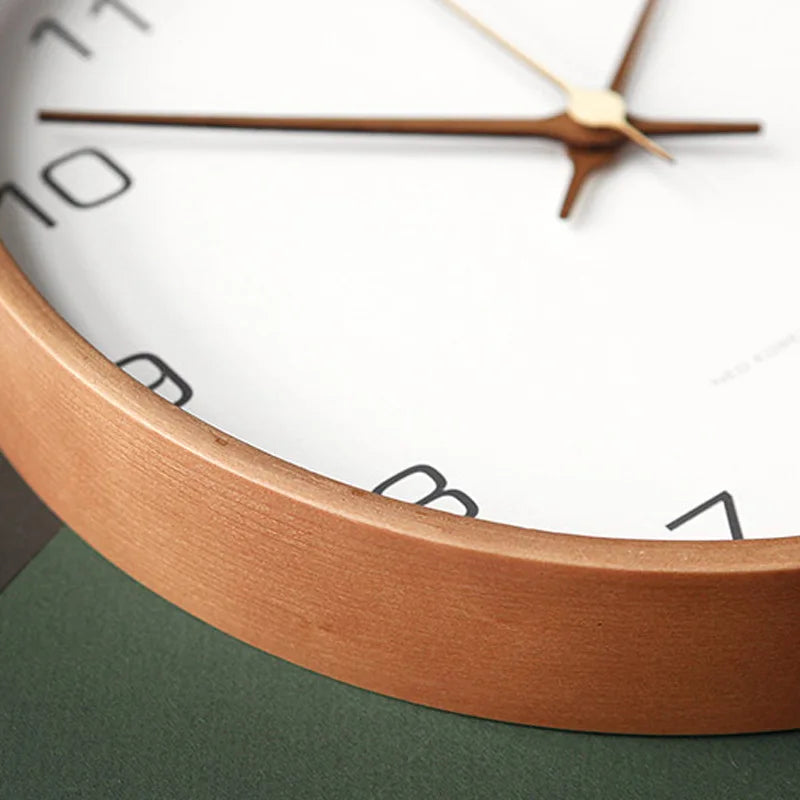 Minimalist Wall Clock Silent Round Design for Home & Office