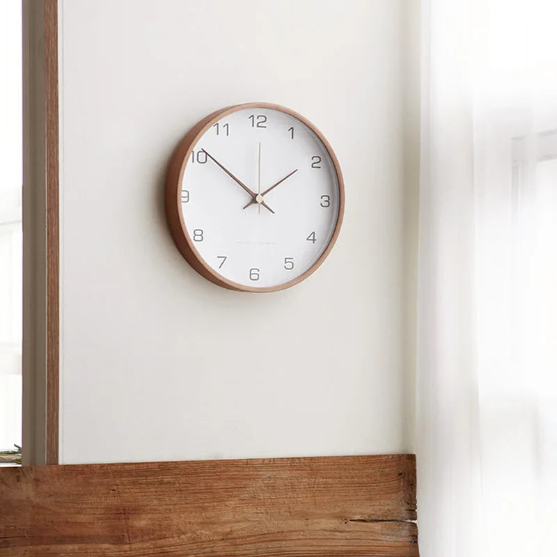 Minimalist Wall Clock Silent Round Design for Home & Office