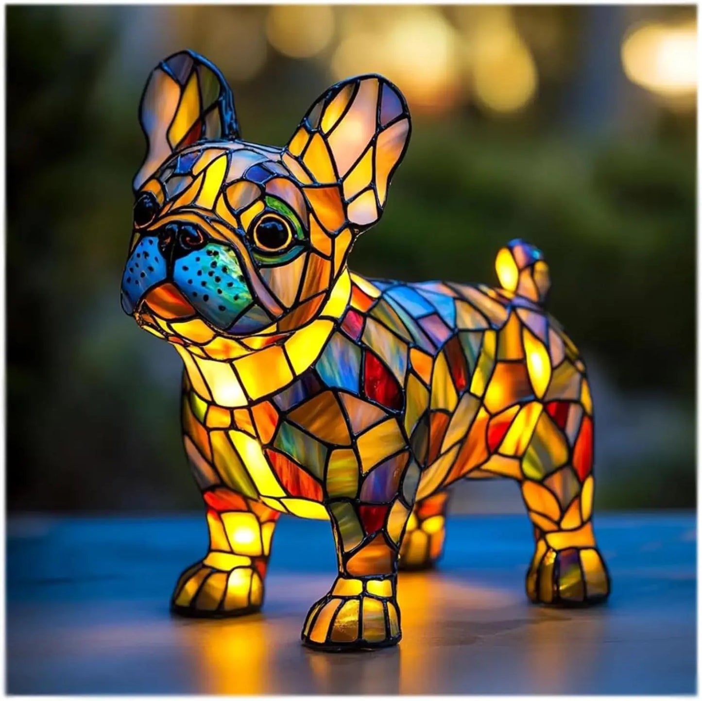 Dog Decorative Table Lamp Colorful Fantasy Ambient Light