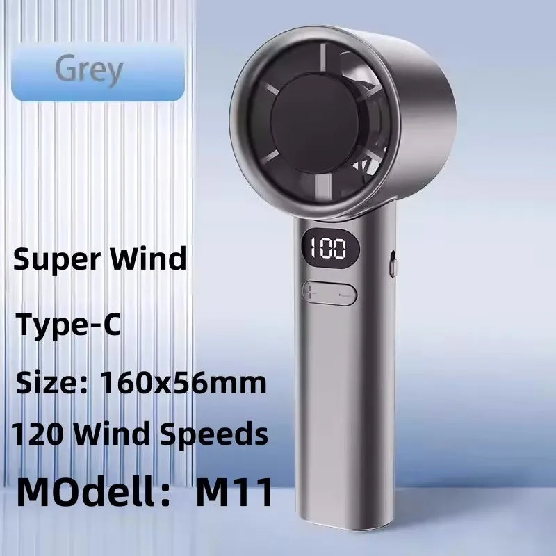 Ventilador de cuello portátil recargable por USB con pantalla LED 8000mAh