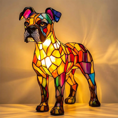 Dog Decorative Table Lamp Colorful Fantasy Ambient Light