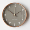 Minimalist Wall Clock Silent Round Design for Home & Office