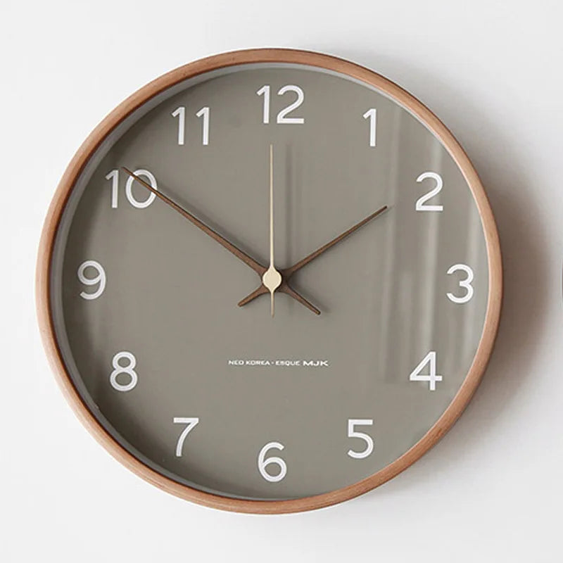 Minimalist Wall Clock Silent Round Design for Home & Office