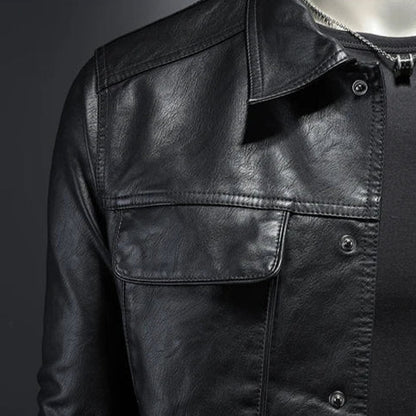 Men Classic Rider Jacket in Sharp Style