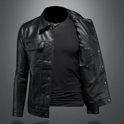 Men Classic Rider Jacket in Sharp Style