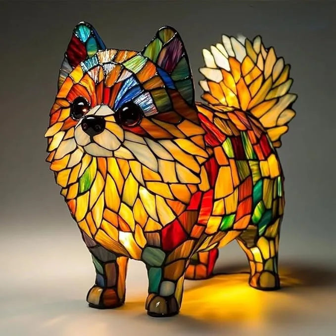Dog Decorative Table Lamp Colorful Fantasy Ambient Light
