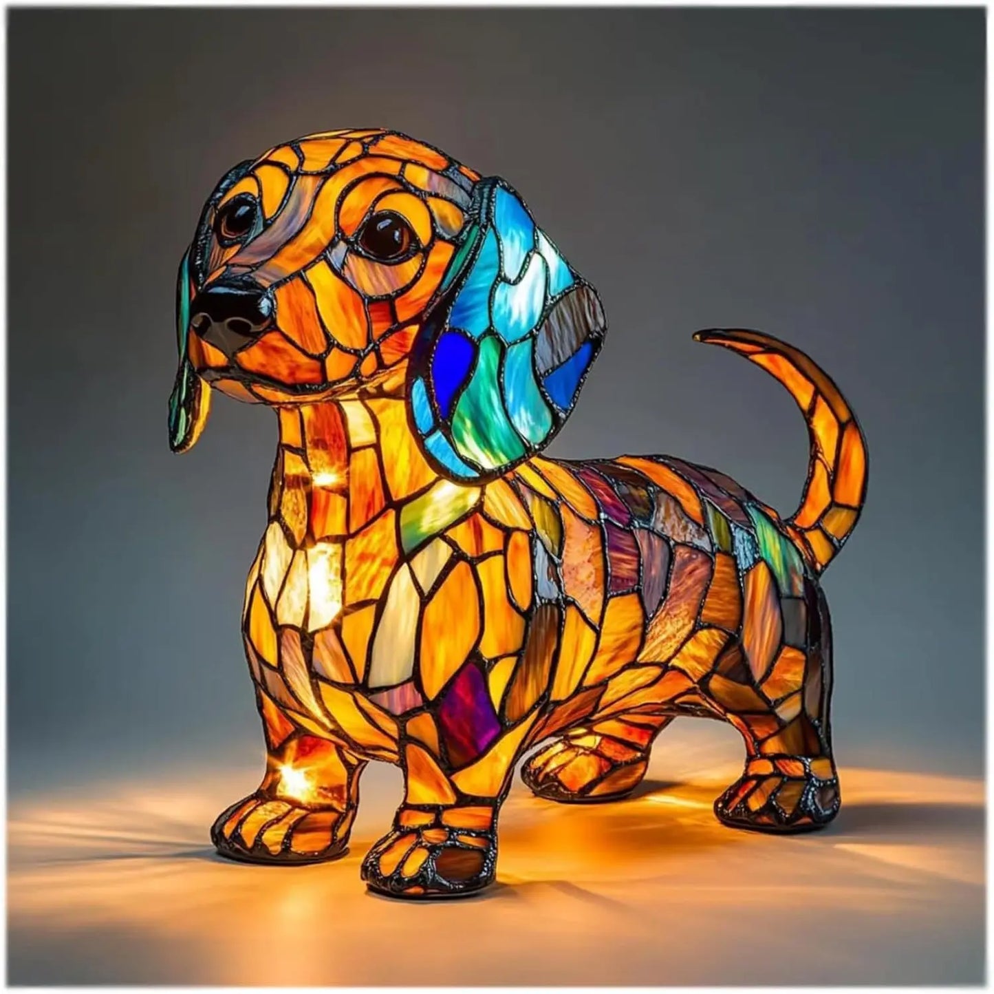 Dog Decorative Table Lamp Colorful Fantasy Ambient Light