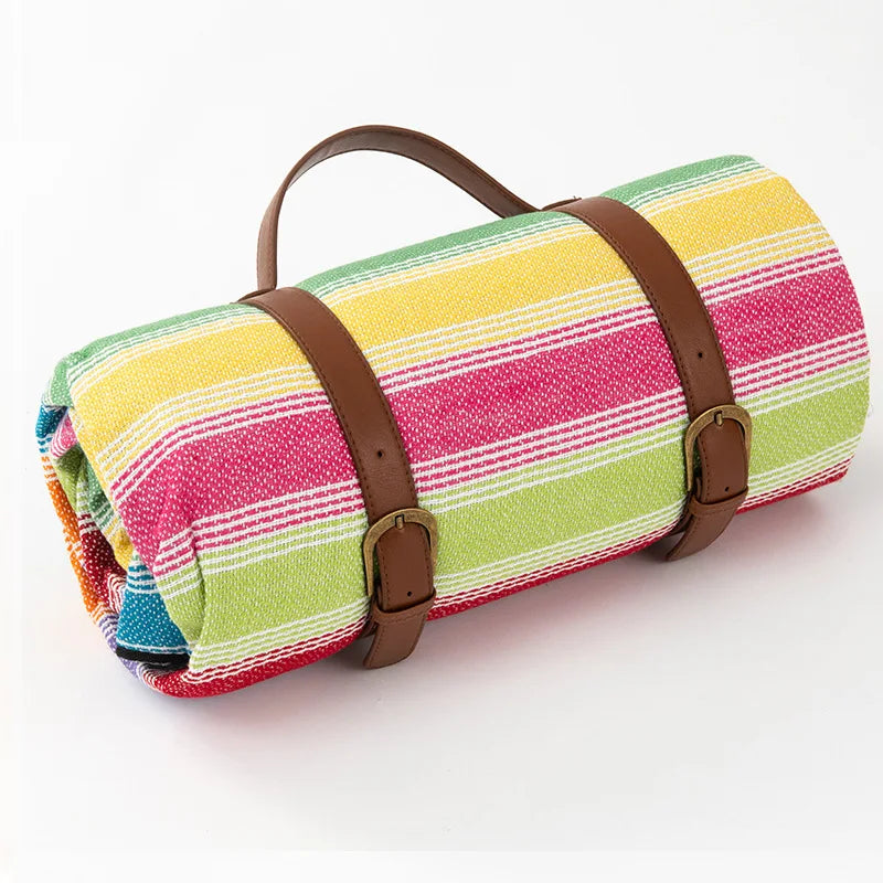 Outdoor Picnic Blanket Portable Plaid Foldable Mat for Travel & Parks