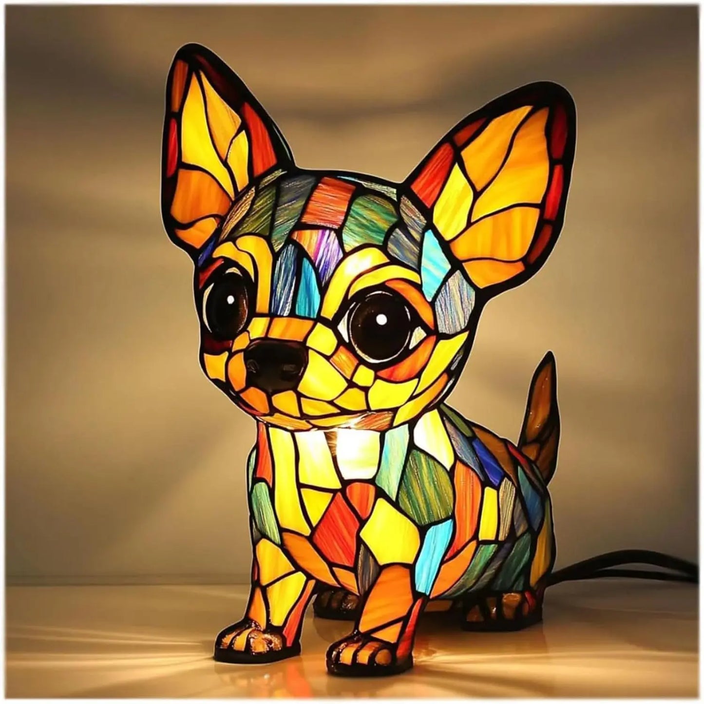 Dog Decorative Table Lamp Colorful Fantasy Ambient Light