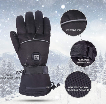Unisex Heated Gloves Long‑Lasting Outdoor Warmth