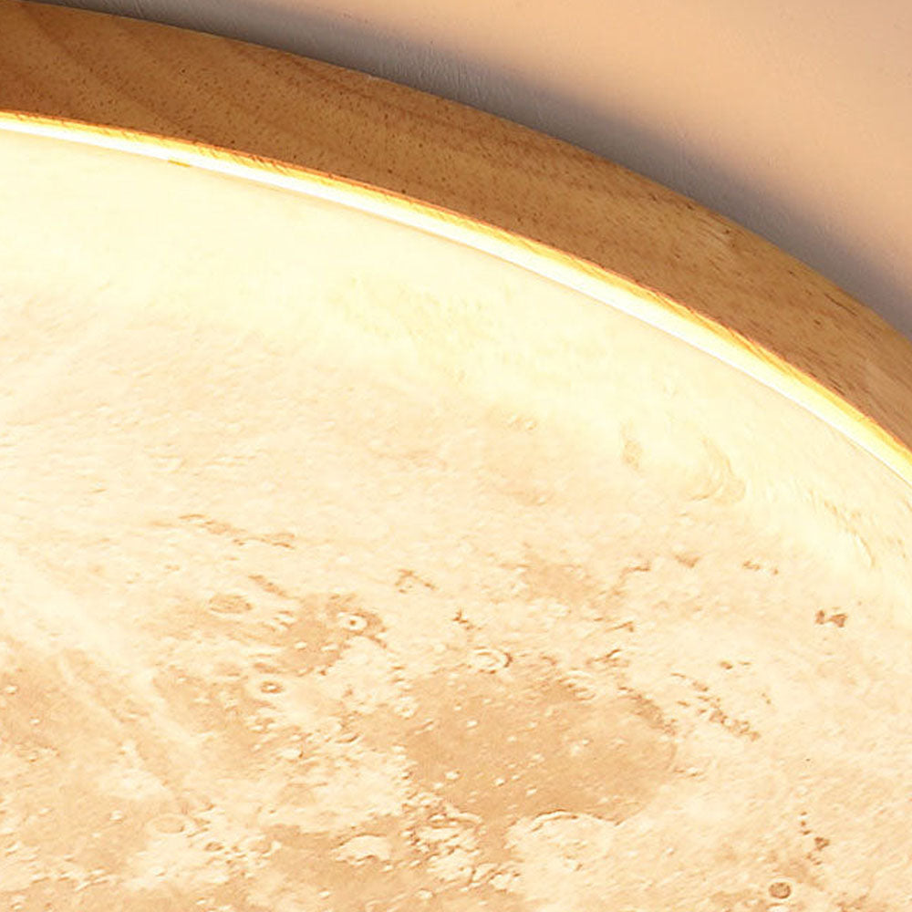 Modern Moon Ceiling Light Fixture Smooth Ambient Home Lighting