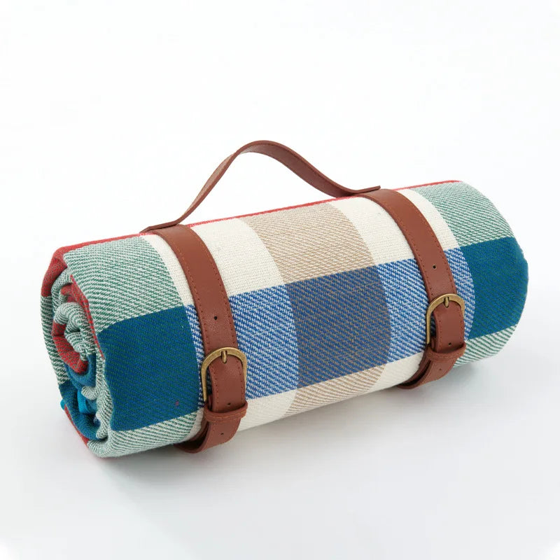 Outdoor Picnic Blanket Portable Plaid Foldable Mat for Travel & Parks