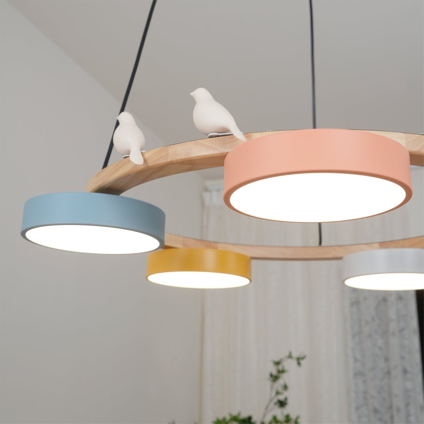 Velora Bird Round Chandelier