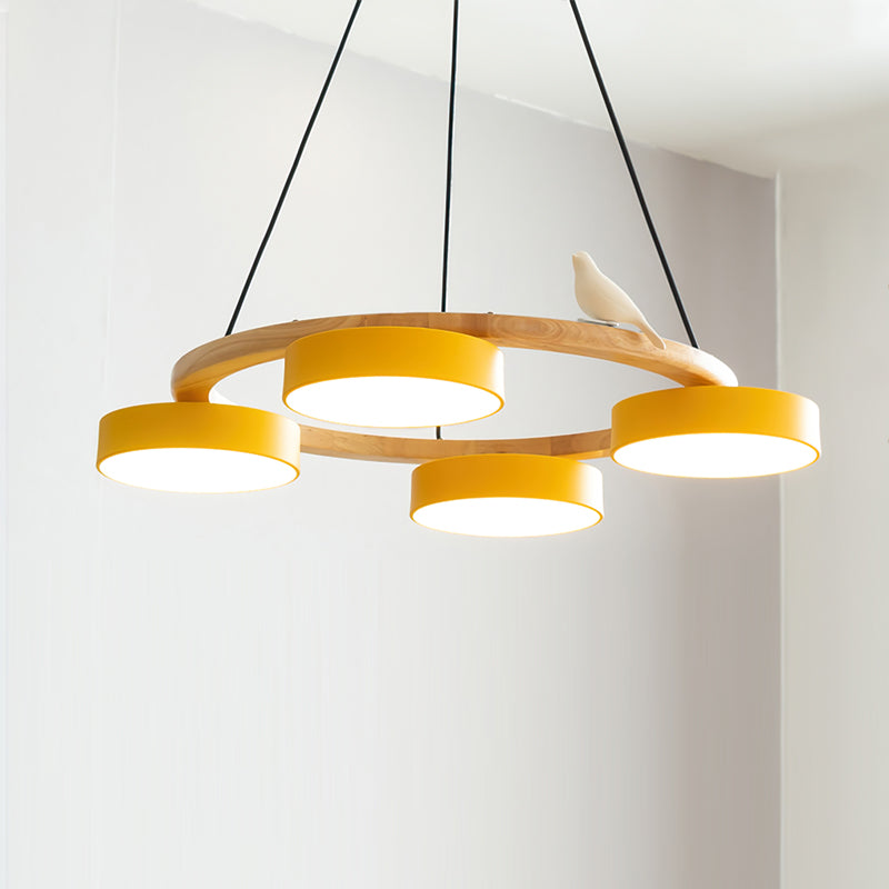 Velora Bird Round Chandelier