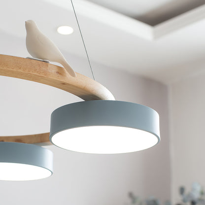 Velora Bird Round Chandelier