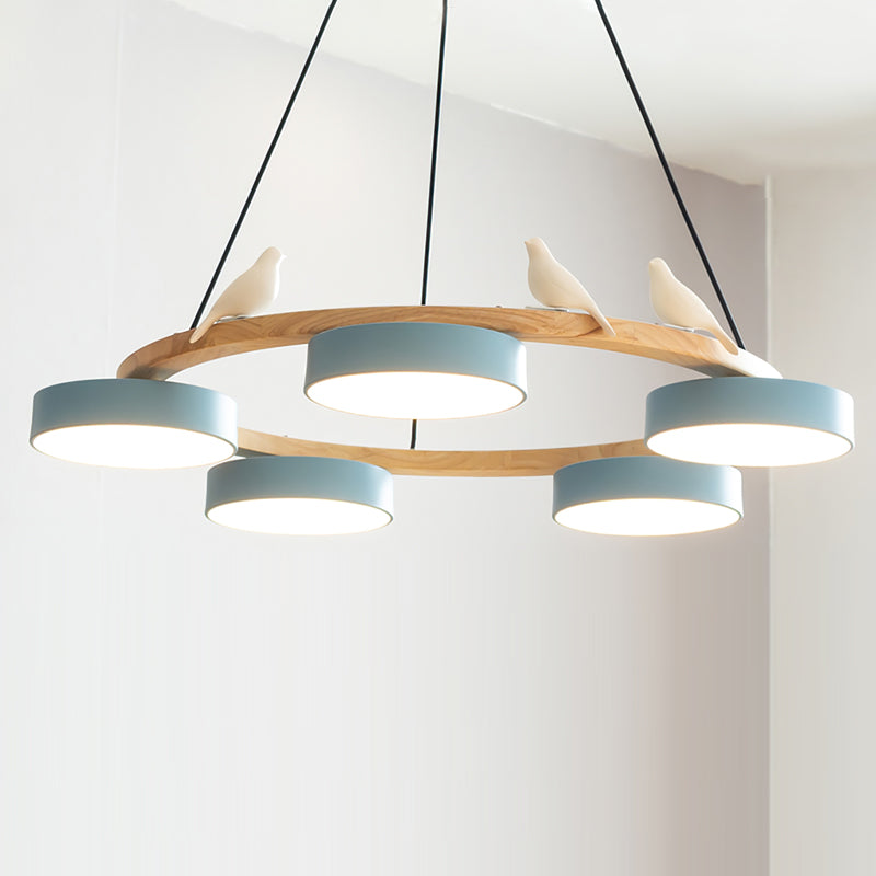 Velora Bird Round Chandelier
