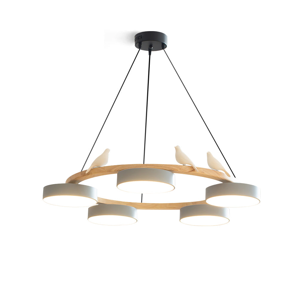 Velora Bird Round Chandelier