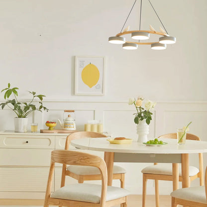 Velora Bird Round Chandelier