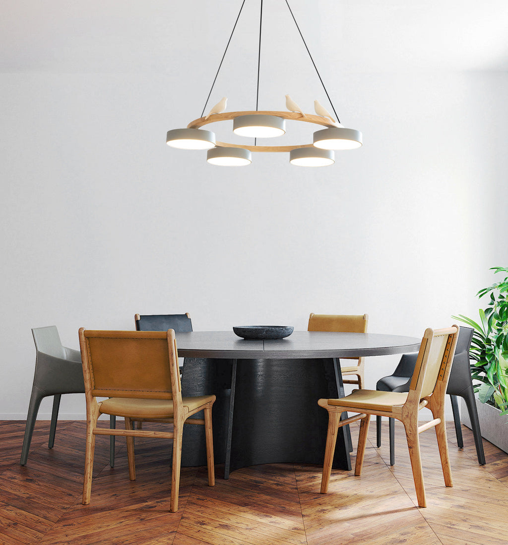 Round Bird Design LED Chandelier Decorative Ceiling Light