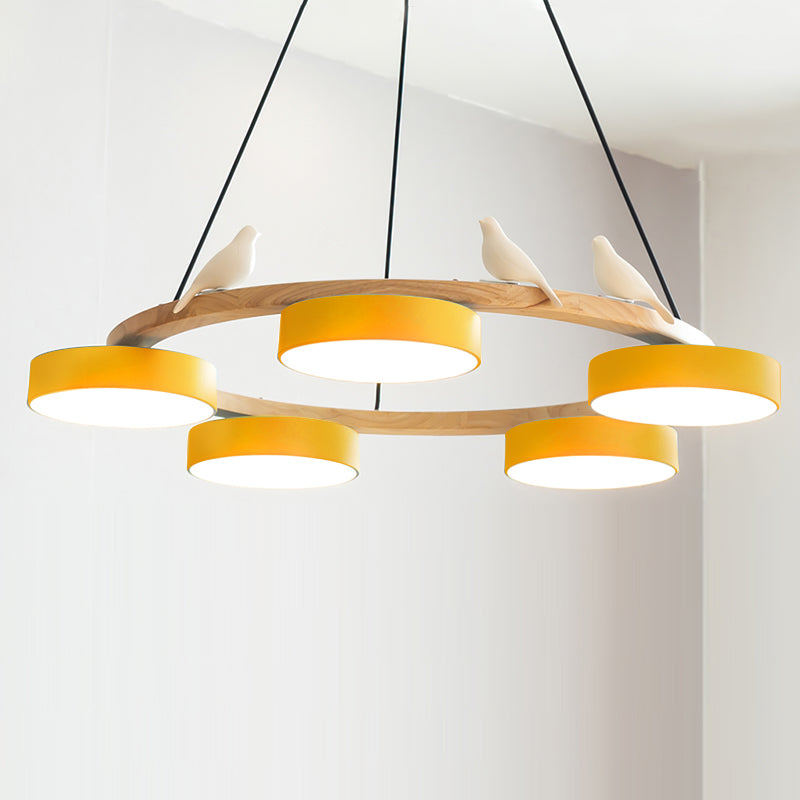Velora Bird Round Chandelier