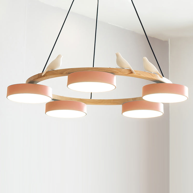 Velora Bird Round Chandelier