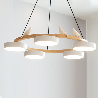 Velora Bird Round Chandelier